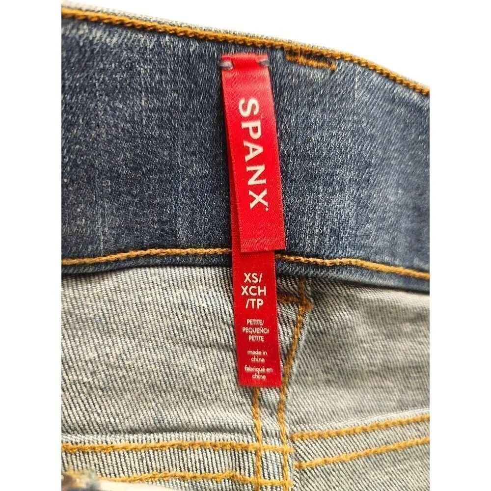 Spanx jegging size XS petite 26x26 stretch straight pockets cotton poly blend - Picture 2 of 8